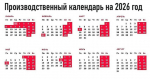 Министерство труда представило проект календаря праздников на 2026 год
